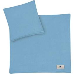 Zöllner Muslin bedding blue 80x80cm