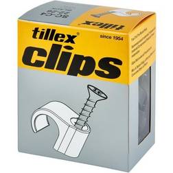 Tillex Skrueclips 22-26 mm rund, TX20, 50 stk, sort