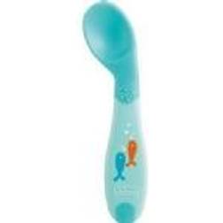 Chicco angled spoon, Blue