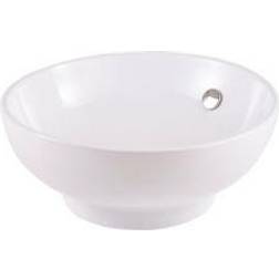 GoodHome Nura White Round Counter-Mounted Top Basin