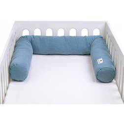 Zöllner Cot bumper 180cm Muslin blue