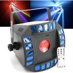 BeamZ Cub4 II LED Quad Derby avec Moonflower
