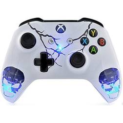 "Skulls White" Custom Wireless Controller Compatible with Xbox One S/X (with 3.5 jack)