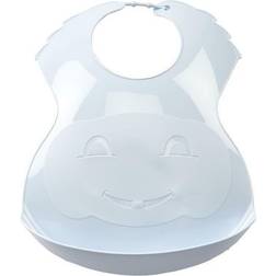 Thermobaby bavoir semi-rigide fleur bleue