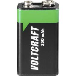 Voltcraft 9 V blockbatteri NiMH 250 mAh 8,4 V 1 st