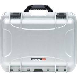 Nanuk 915 Case w/Foam, 15-3/8"L x 12-1/8"W x 6-13/16"H, Silver