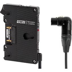 Wooden Camera Pro Gold-Mount Plate with 4-Pin XLR Right Angle Connector