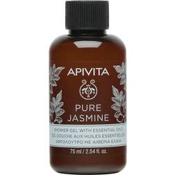 Apivita Pure Jasmine Travel Shower Gel with Essential Oils with Jasmine