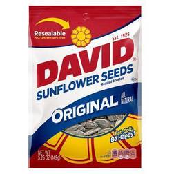 David Roasted and Salted Original Sunflower Seeds 5.25