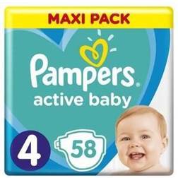 Pampers Active Baby Diapers Size 4 9-14kg 58pcs