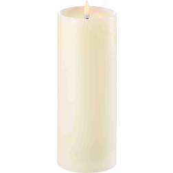 Uyuni Pillar Candle LED w/shoulder Ivory 7,8 LED-Licht