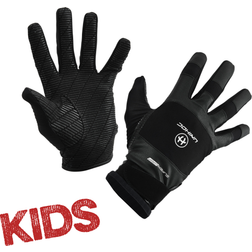 Unihoc Goalie Gloves SUPERGRIP Black KIDS