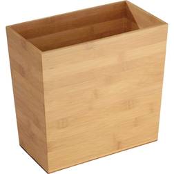 InterDesign Formbu Rectangular Bamboo Wastebasket