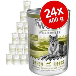 Wolf of Wilderness Senior 24 x 400 g - Green Fields - Agnello