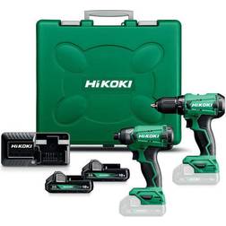 Hikoki Kit perceuse-visseuse sans fil visseuse à choc KC18DA