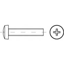 Toolcraft TO-5430558 Linsecylinderskruer M2,5 Philips ISO 7045 Stål Galvaniseret 2000