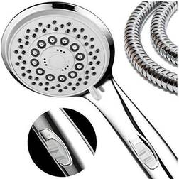 Inter Link High-Power Spiral 7-Setting Luxury HandShower with Pause Silver