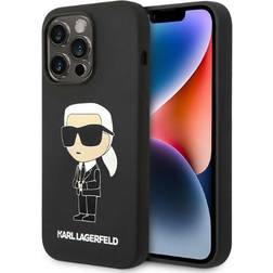 Karl Lagerfeld KLHMP14LSNIKBCK iPhone 14 Pro 6,1 hardcase czarny/black Silicone Ikonik Magsafe