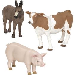 Terra Farm Animals Set, Multicolor