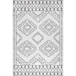 Nuloom Noa Ivory Moroccan Green, White