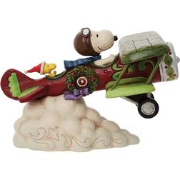 Peanuts Snoopy Flying Ace Plane Figurine Multi