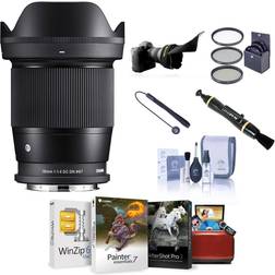 16mm f/1.4 DC DN Contemporary Lens for L Mount with Mac Software & Acc Kit