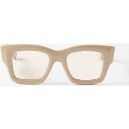 Jacquemus Beige Acetat Solglasögon - Beige