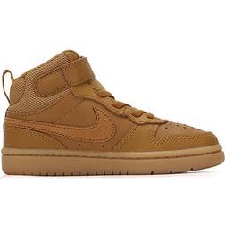 Nike Court Borough Mid 2 PSV - Wheat/Black/Gum Light Brown