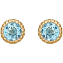 Mads Z Luxury Rainbow Earrings - Gold/topaz