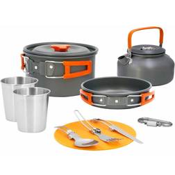 Milestone 11PC Aluminium Camping Cookware Kit