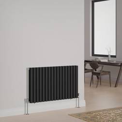 NRG Column Designer Radiator Central Heating Rads Horizontal Double 600x1003mm Black