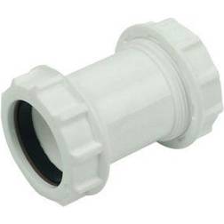 FloPlast FloPlast WC08 Unicom Compression Waste Straight Coupler 40mm