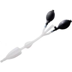Clean Stream Double Bulb Anal Douche Svart