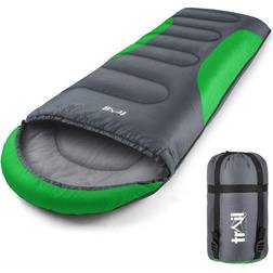 Trail Outdoor Leisure Hooded Sleeping Bag Green Green