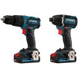 Erbauer Ext 18V 2Ah Li-Ion Cordless Combi Drill & Impact Driver Eid18-Li