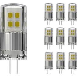 Noxion Fordelspakke 10x Bolt LED Capsule G4 2W 200lm 827 ekstra varm hvid dæmpbar erstatter 20W