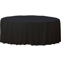 Amscan Round Plastic Party Tablecover Noir/Orange/Vert