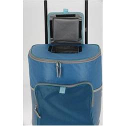 28 Litre Cooler Box Insulated Cool Bag Freezer Bag Picnic Trolley On Wheels Blue