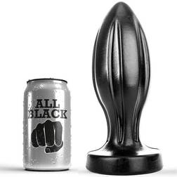 All Black Anal Dildos-AB87 svart, en storlek