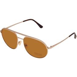 Tom Ford Gio Brown Aviator FT0772 29E