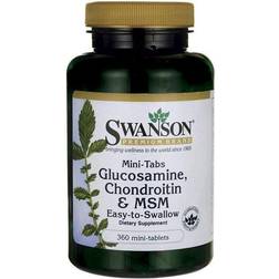 Swanson Glucosamine, Chondroitin & MSM, 750/600/300mg 360 mini