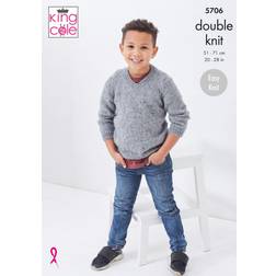 King Cole Children's Sweater & Slipover Knitting Pattern, 5706