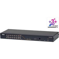 Aten ALTUSEN KH2516A Commutateur KVM 16 x KVM port(s) 2 utilisateurs locaux de bureau