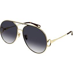 Chloé Aviator Dames CH0145S - Gold/Zwart/Grijs