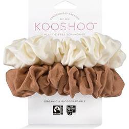 Kooshoo Hår Scrunchie Cappuccino Plastikfri 2 Stk