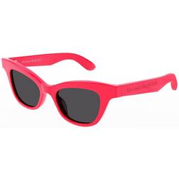 Alexander McQueen Logo Acetate Cat-Eye SHINY SOLID PINK