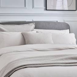 Bedeck of Belfast Fine Linens Andaz Kingsize Duvet Cover Grey, Silver