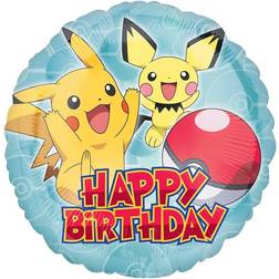 Amscan Pokémon Pikachu Rund Folieballon