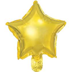 PartyDeco 25 stk Guld Stjerne 10" folieballon