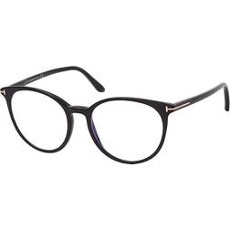 Tom Ford FT 5575-B 1, including lenses, ROUND Glasses, FEMALE